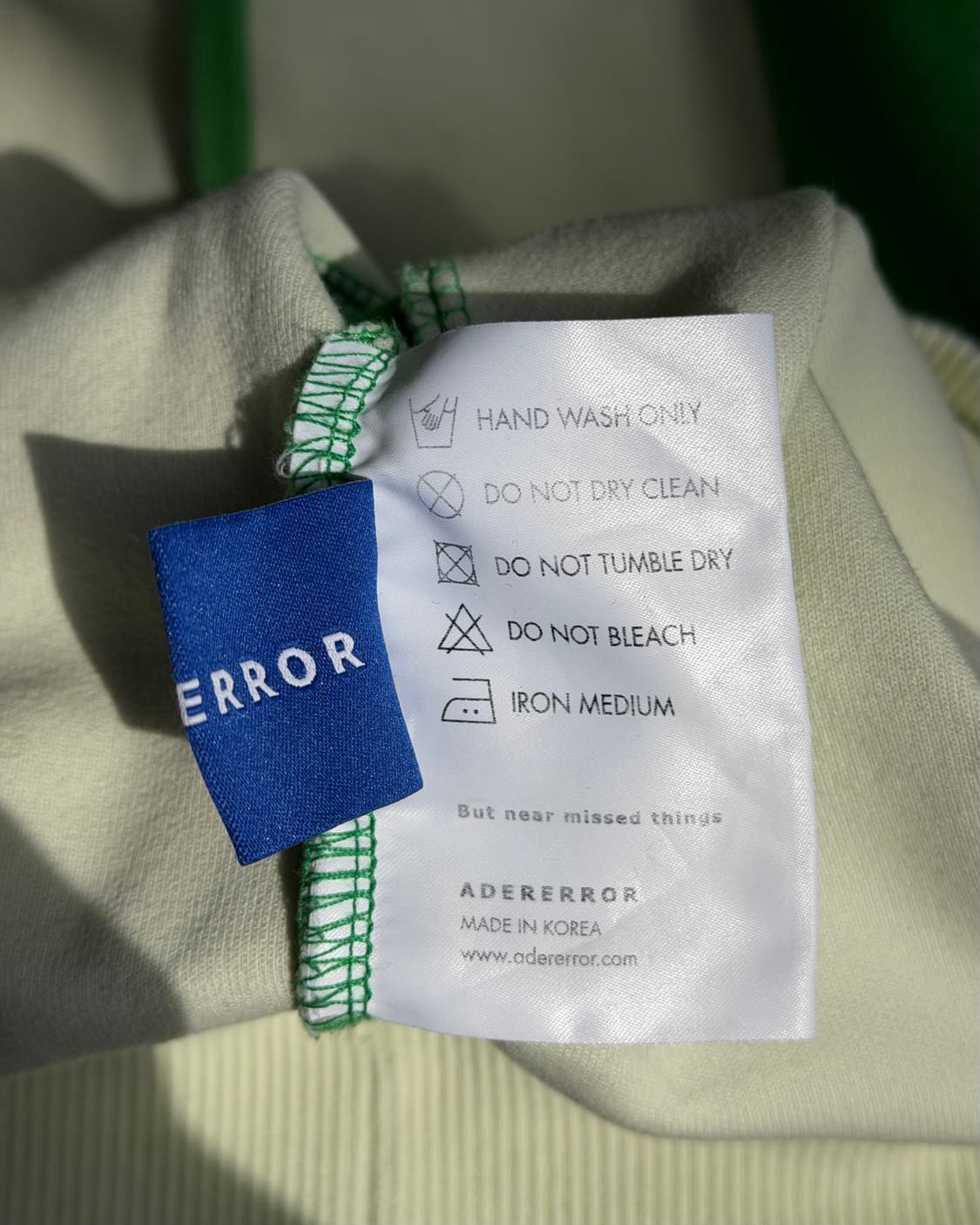Ader error raglan oversize hoodie 상품이미지9