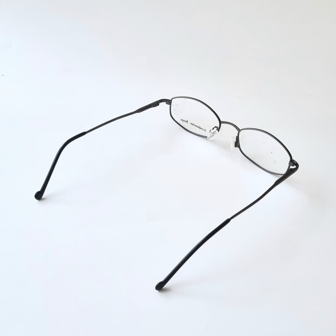 데드스탁 스칸디나비안 디자인 지적인 무드 다크 건메탈 헥사곤 안경 768 상품이미지6