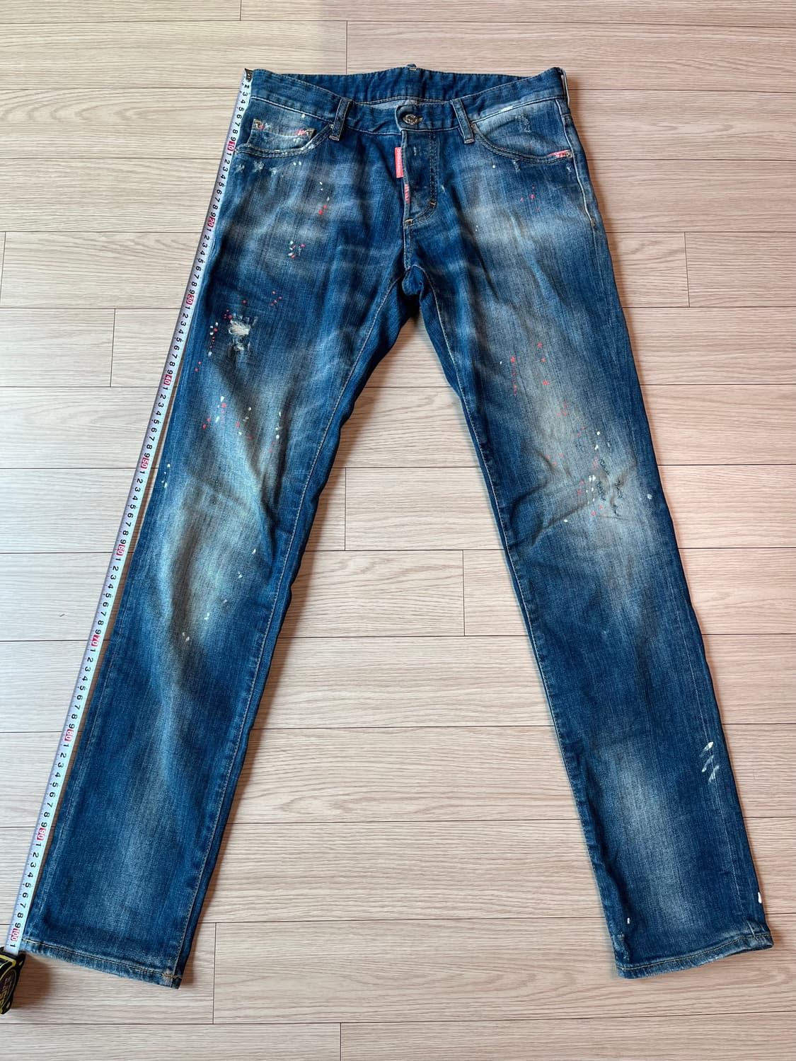 디스퀘어드2 데미지 워싱 슬림핏 청바지 44 정품 상품이미지8