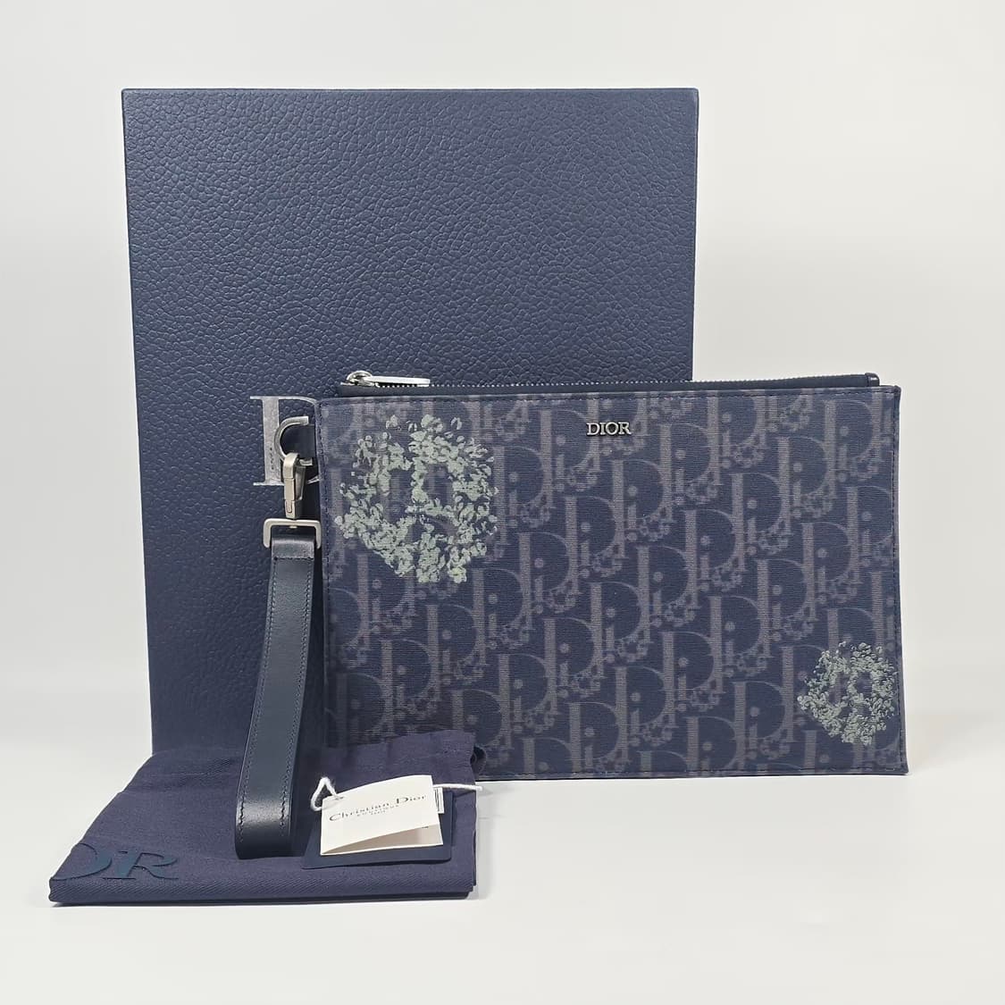 디올 X 데님 티어스 A5 오블리크 파우치 클러치백 상품이미지1