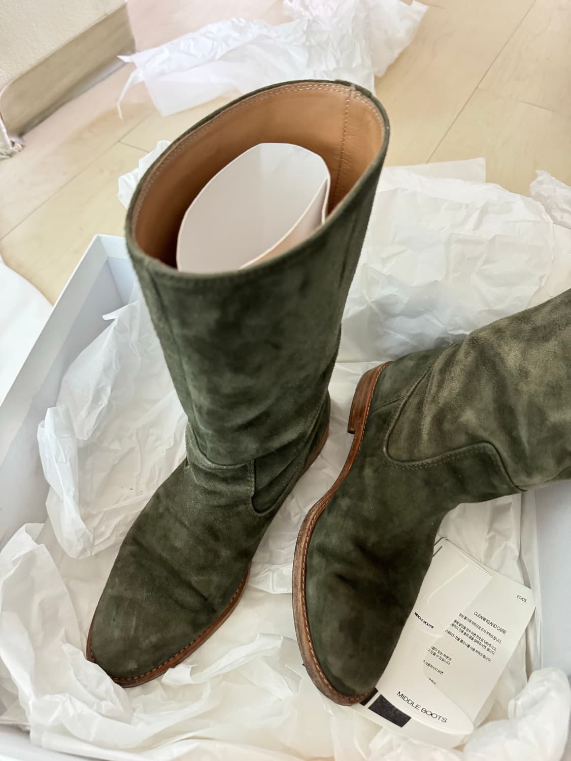 에토스 스웨이드 미들부츠 (240) 상품이미지1