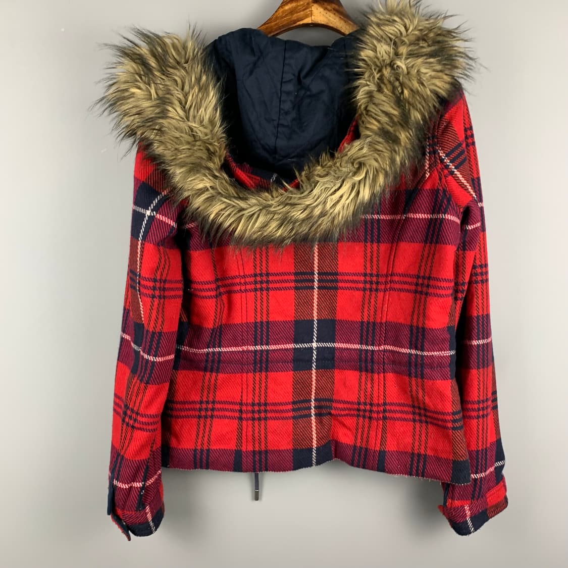 아베크롬비 y2k 와투케 체크 울프죠 울 자켓 상품이미지4