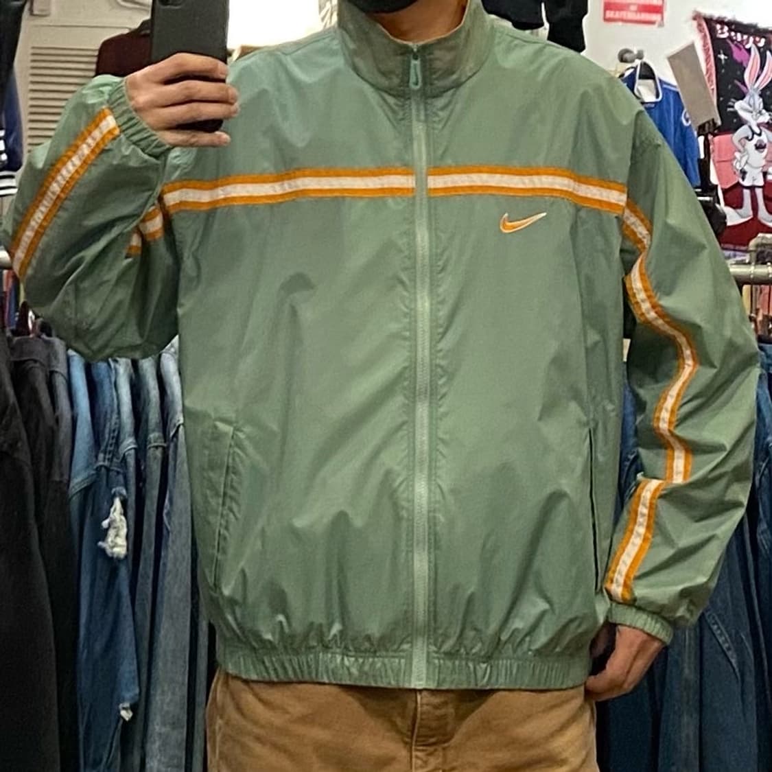 새상품 90s USA 나이키 빅로고 바람막이 상품이미지4