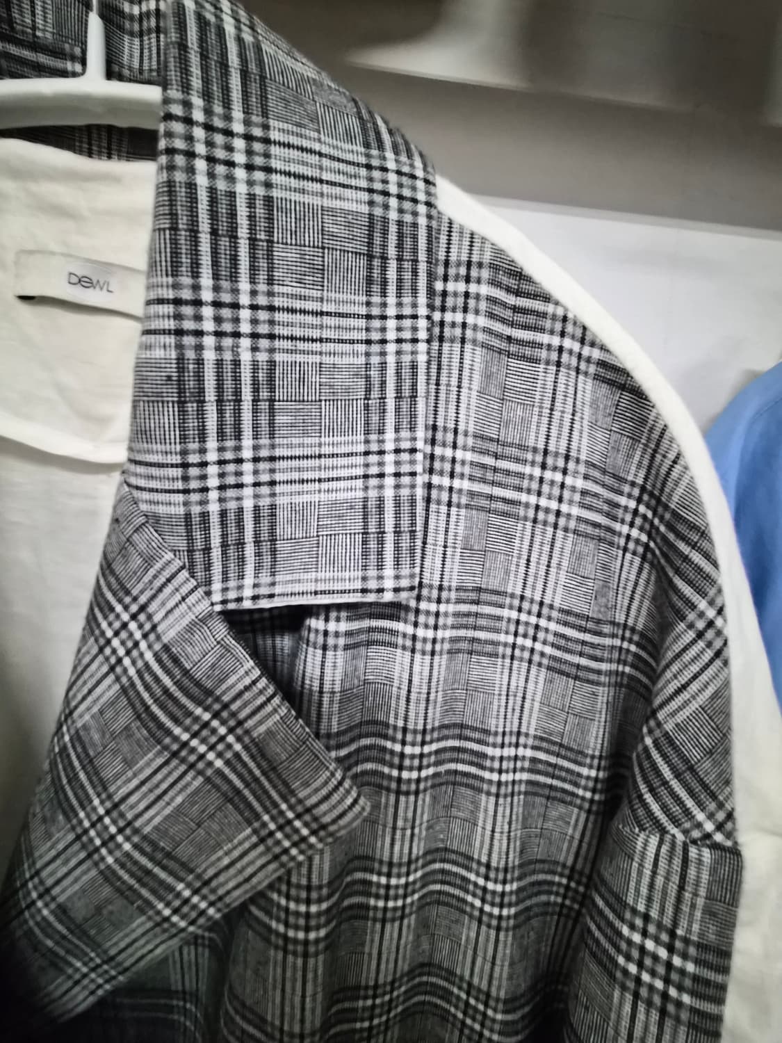 듀엘 린넨 체크 여름 트렌치코트 상품이미지6