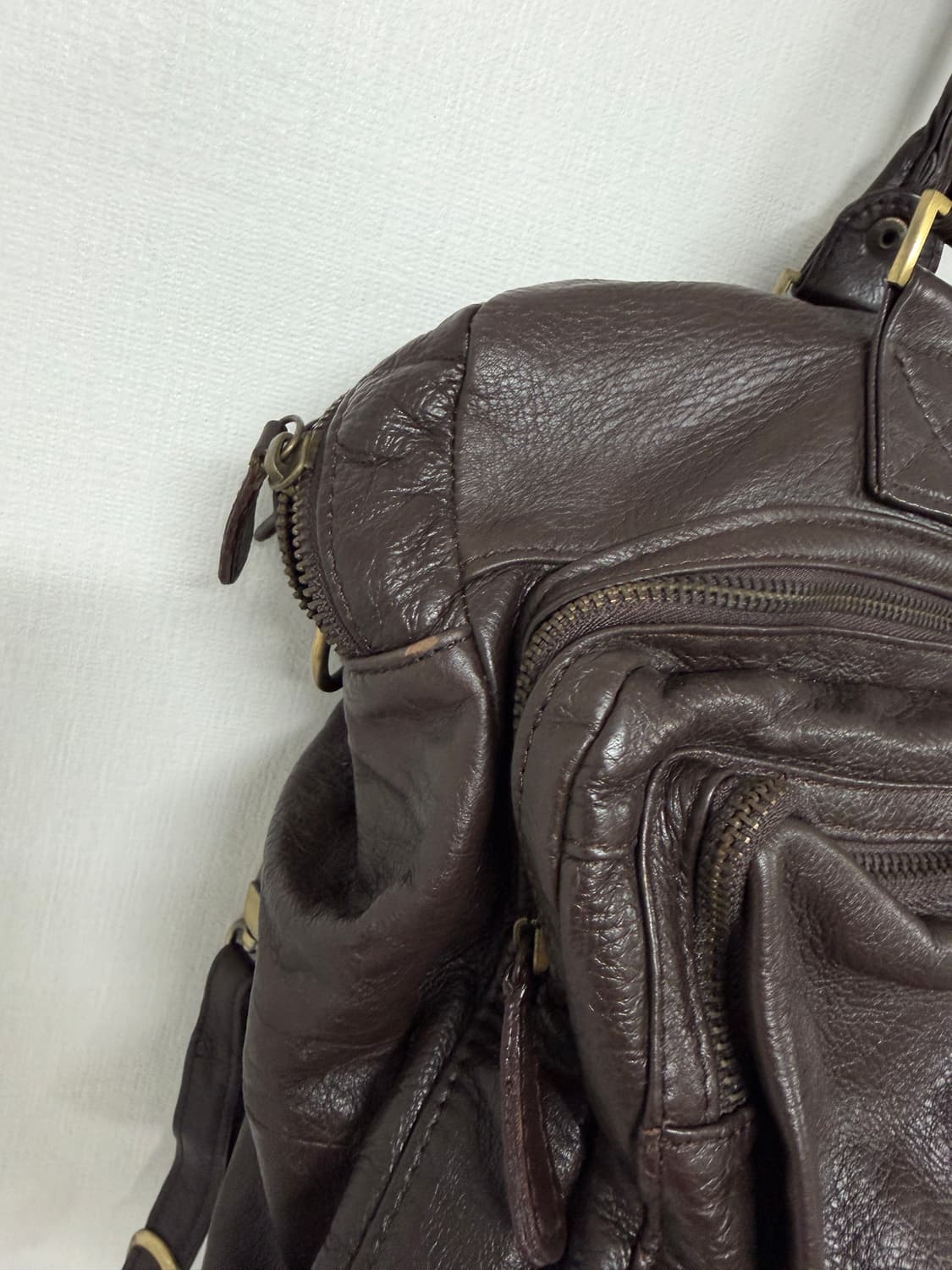 빈티지 투웨이 레더 포켓백 상품이미지6