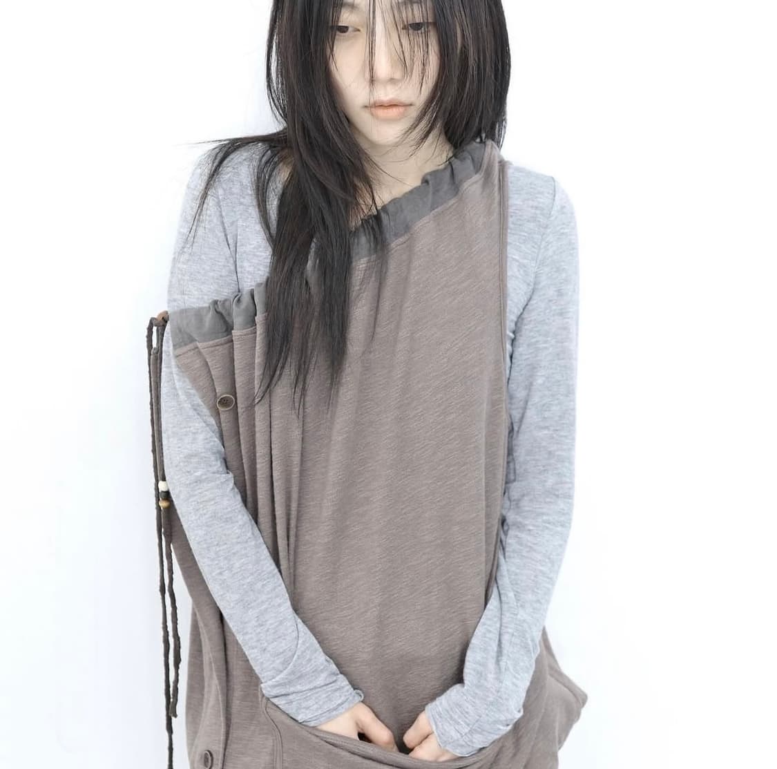 Tiles 덤플링 스커트 아이보리 상품이미지3