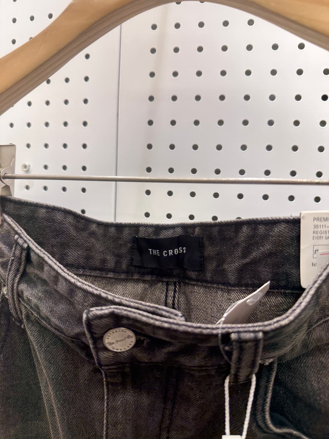 더크로스 워시드 블랙 벌룬핏 데님 U712 상품이미지5