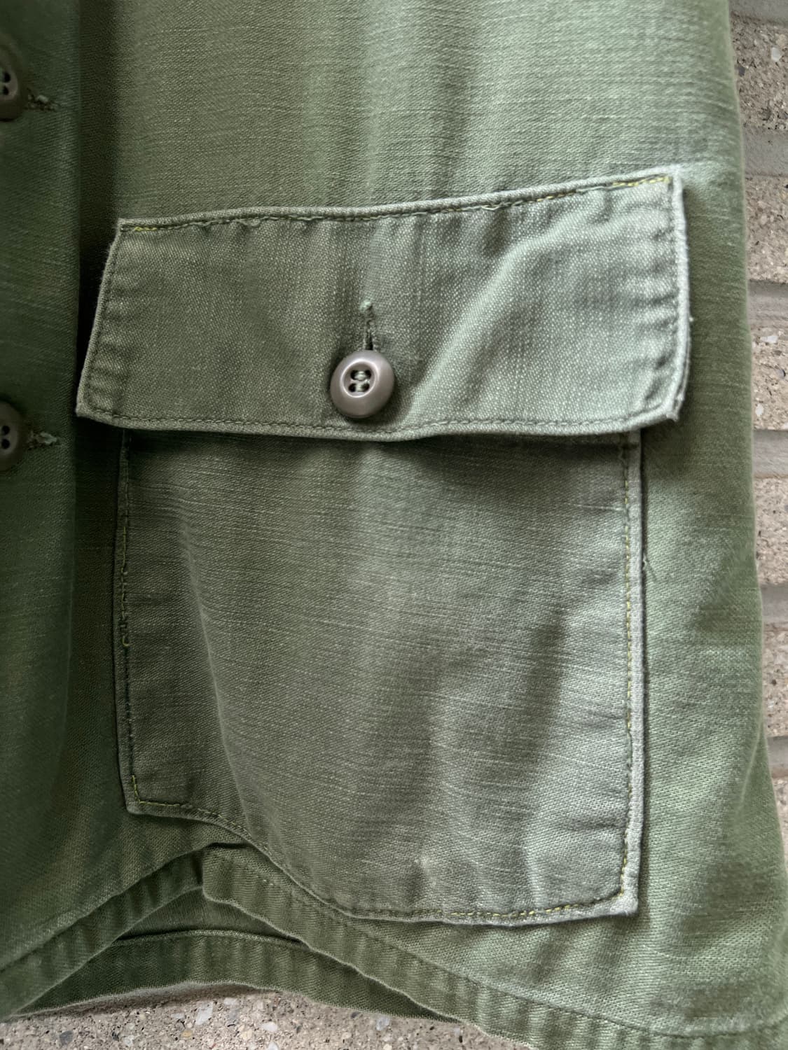 [M]70's 오리지널 U.S ARMY OG-107 4포켓 밀리터리 셔츠 상품이미지6
