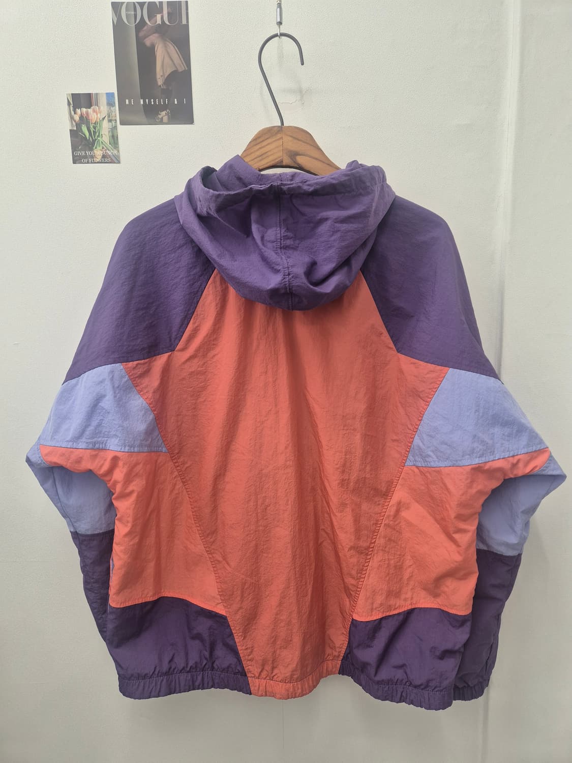 나이키의 컬러블록 디자인 바람막이  m 
 상품이미지4