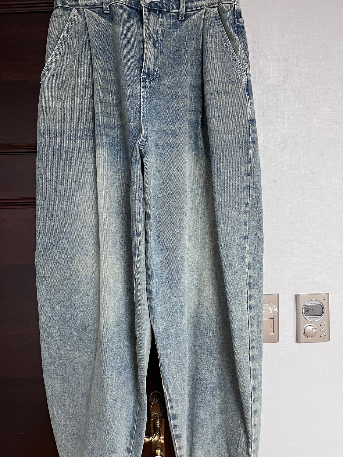 엑스톤즈 XP172 빅 와이드 벌룬 데님 팬츠 상품이미지2