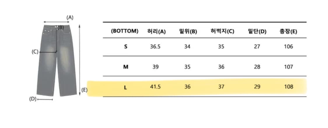 스탠다드에러 캣샌드 워싱 빈티지 스티치 와이드 데님팬츠 빈티지블루 상품이미지5
