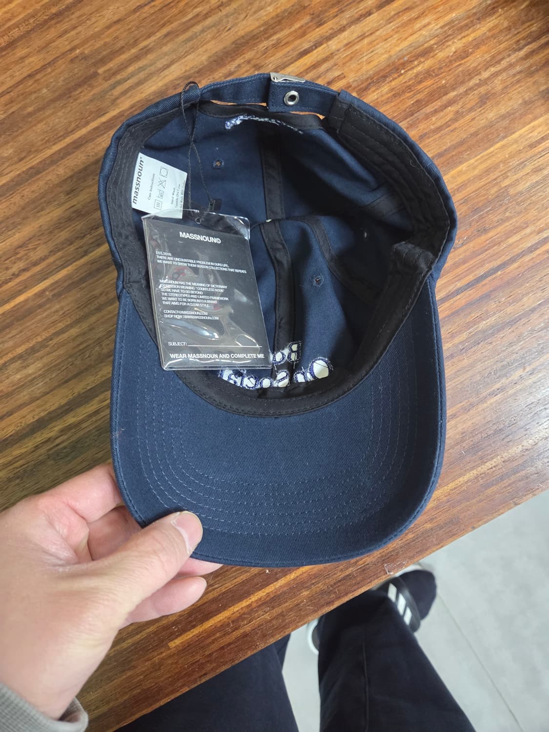 매스노운 타블로이드 워싱 코튼 모자 프리  상품이미지4