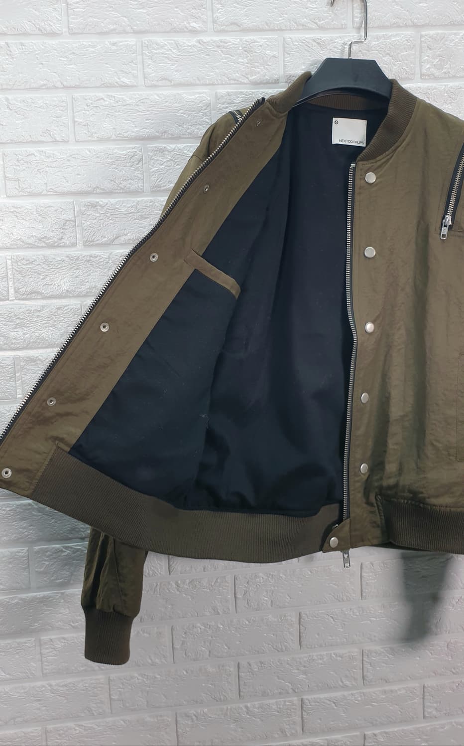 [95-100]넥스트도어립스 지퍼 블루종 자켓 상품이미지6