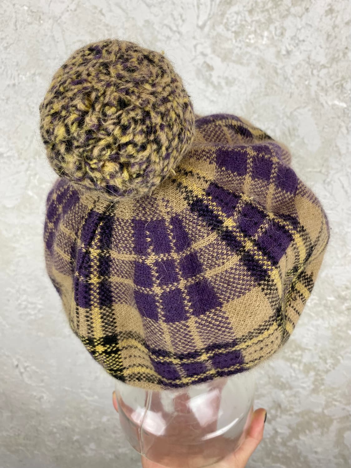 비비안 웨스트우드 메탈릭 ORB 로고 앙고라 보블 햇 상품이미지5