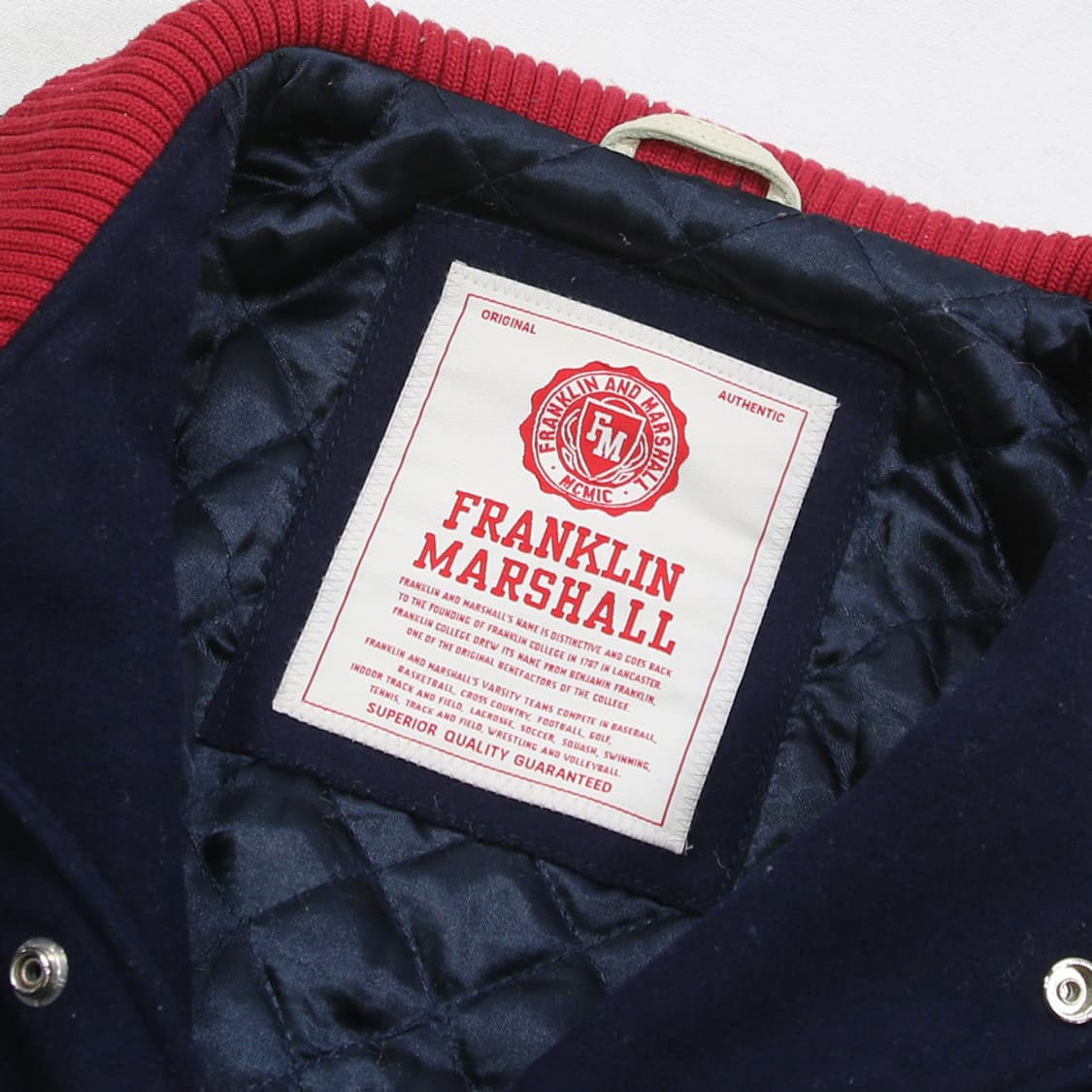 (착용컷) FRANKLIN MARSHALL 바시티 자켓 (남성용 98) 상품이미지5