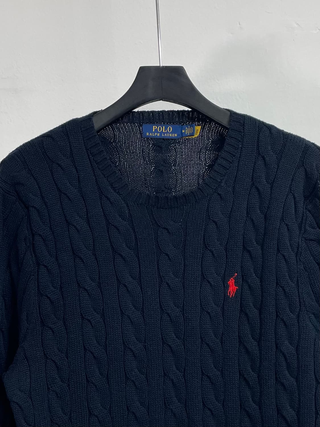 폴로 랄프로렌 다크네이비 케이블 니트 (on.34)   상품이미지2
