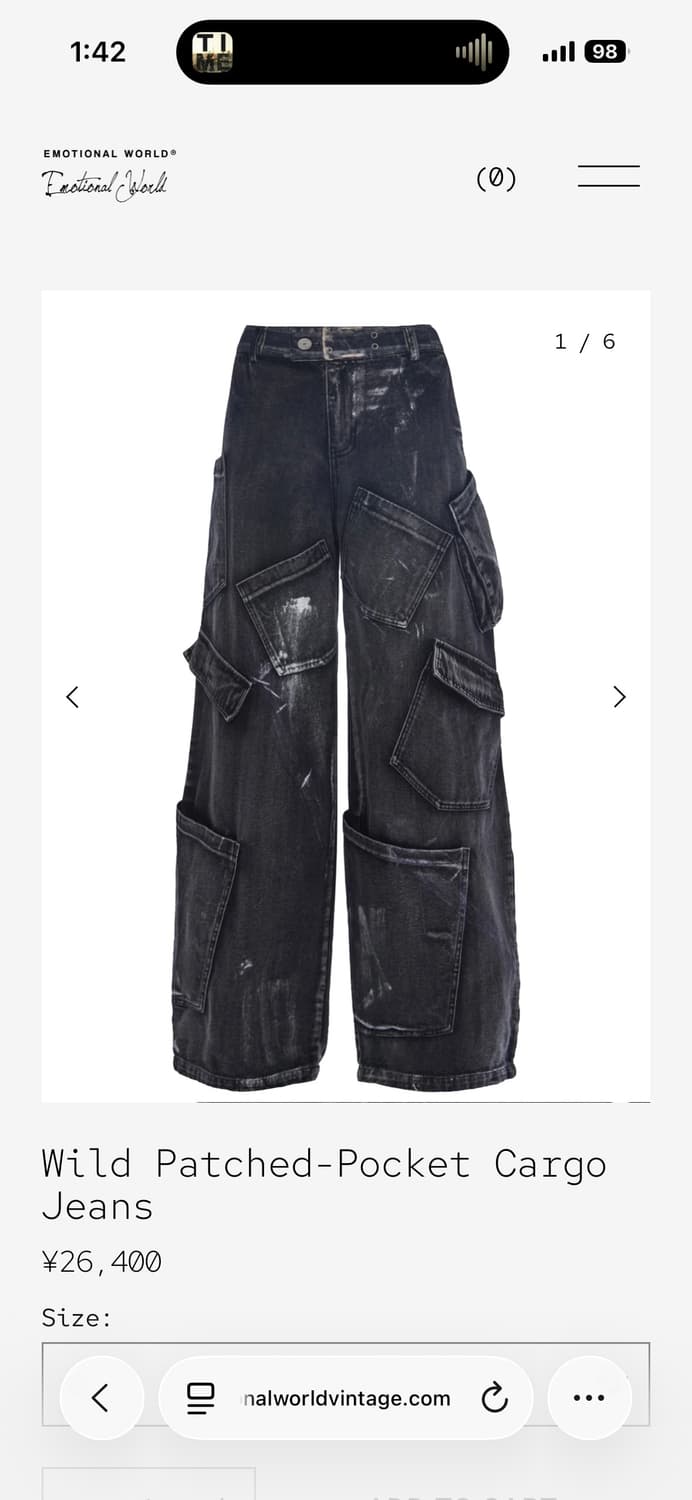 emotional world 카고 팬츠 4사이즈 상품이미지1