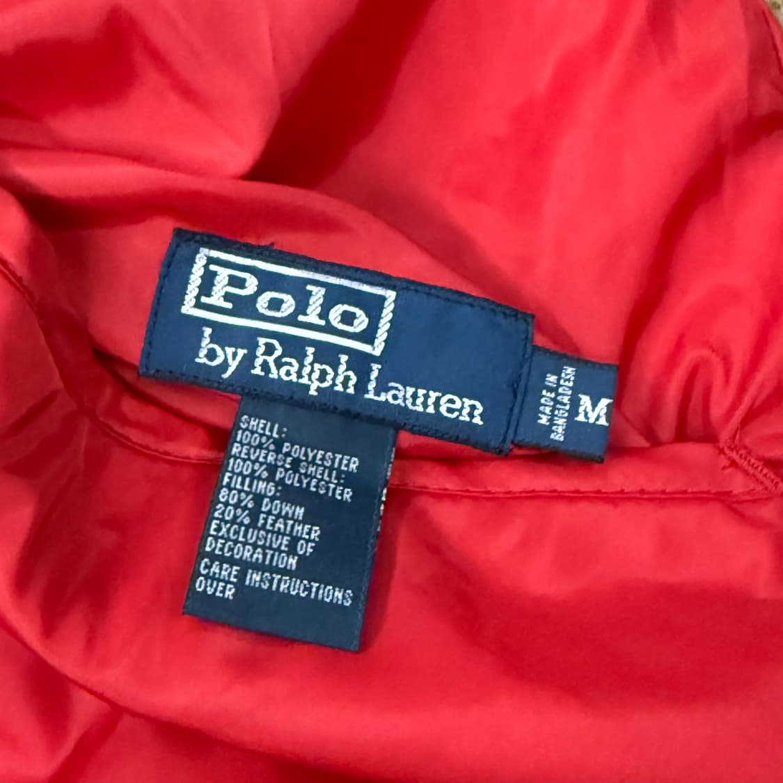 폴로 랄프로렌 양면 리버시블 레드 네이비 패딩 조끼  상품이미지7