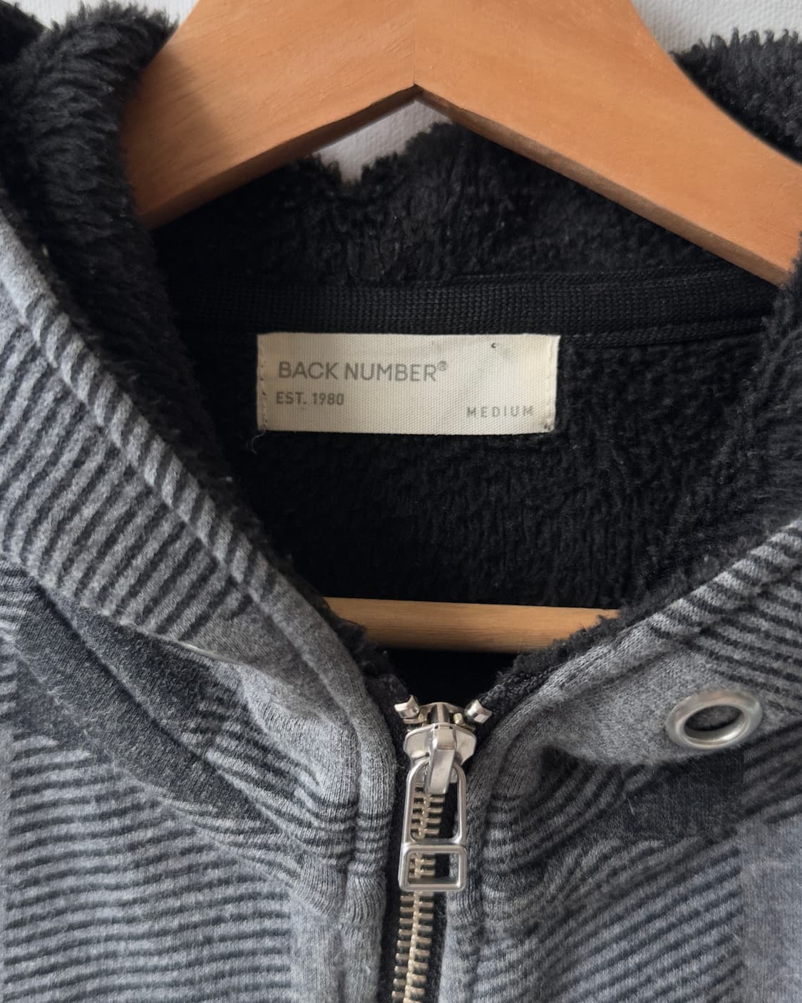 [BACK NUMBER] check pattern hoodie 상품이미지5