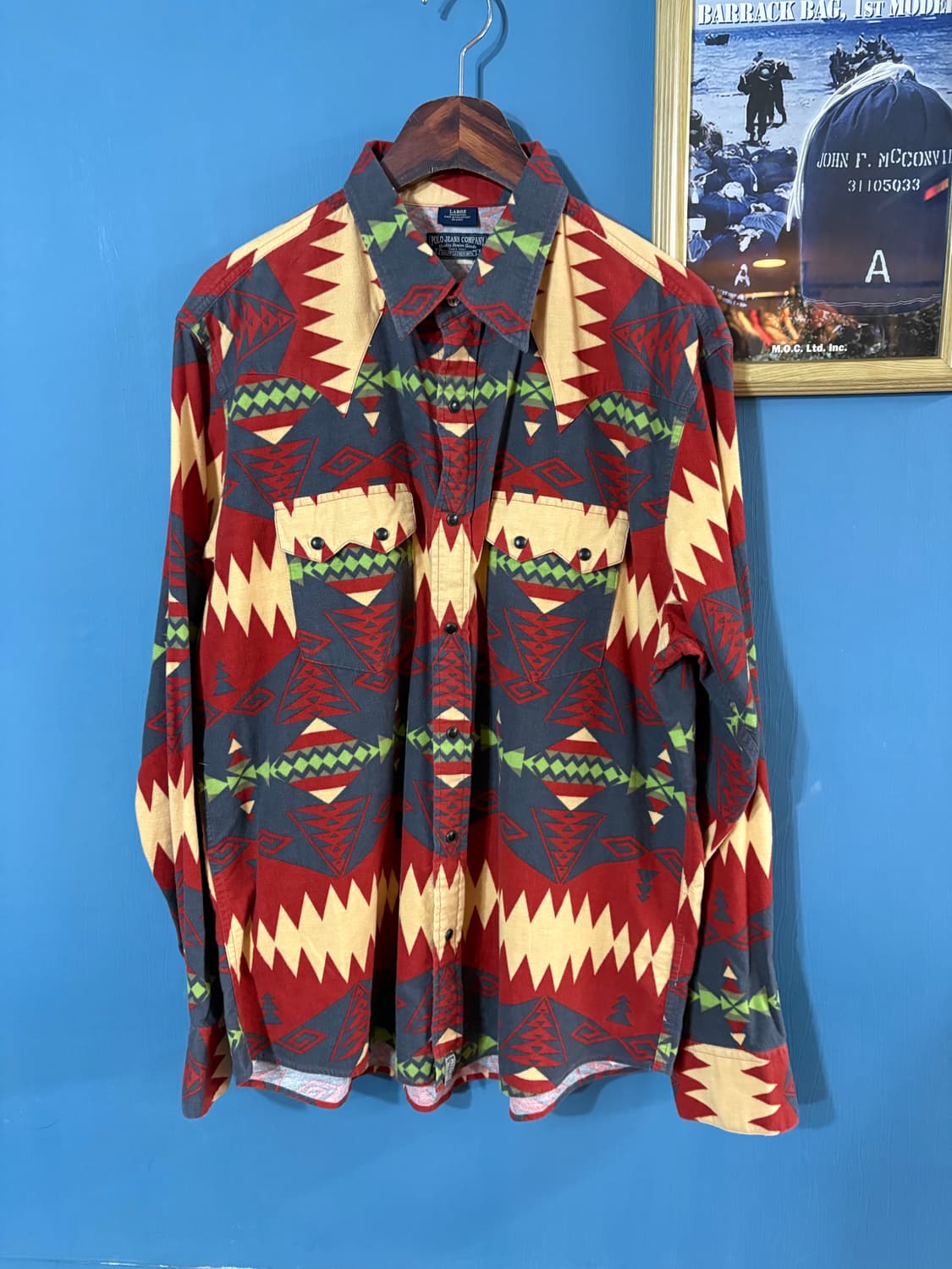 90-00’s polo jeans western shirt. 상품이미지1