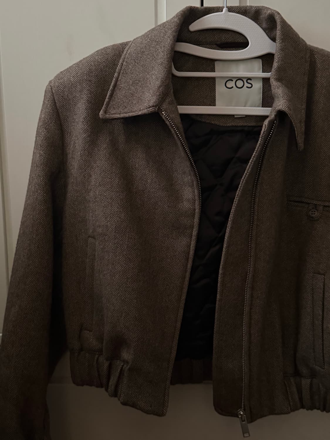 코스 파워숄더 울 헤링본 자켓 34 상품이미지5