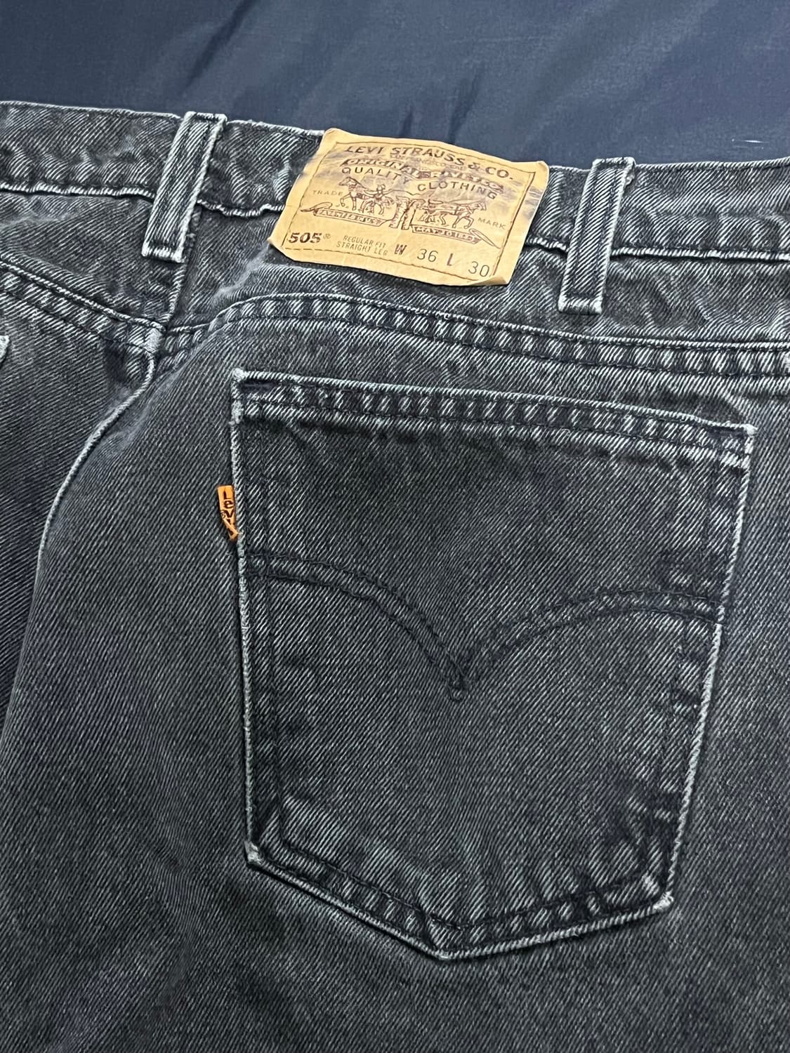 90s levis 505 오렌지탭 USA 36x30 상품이미지3