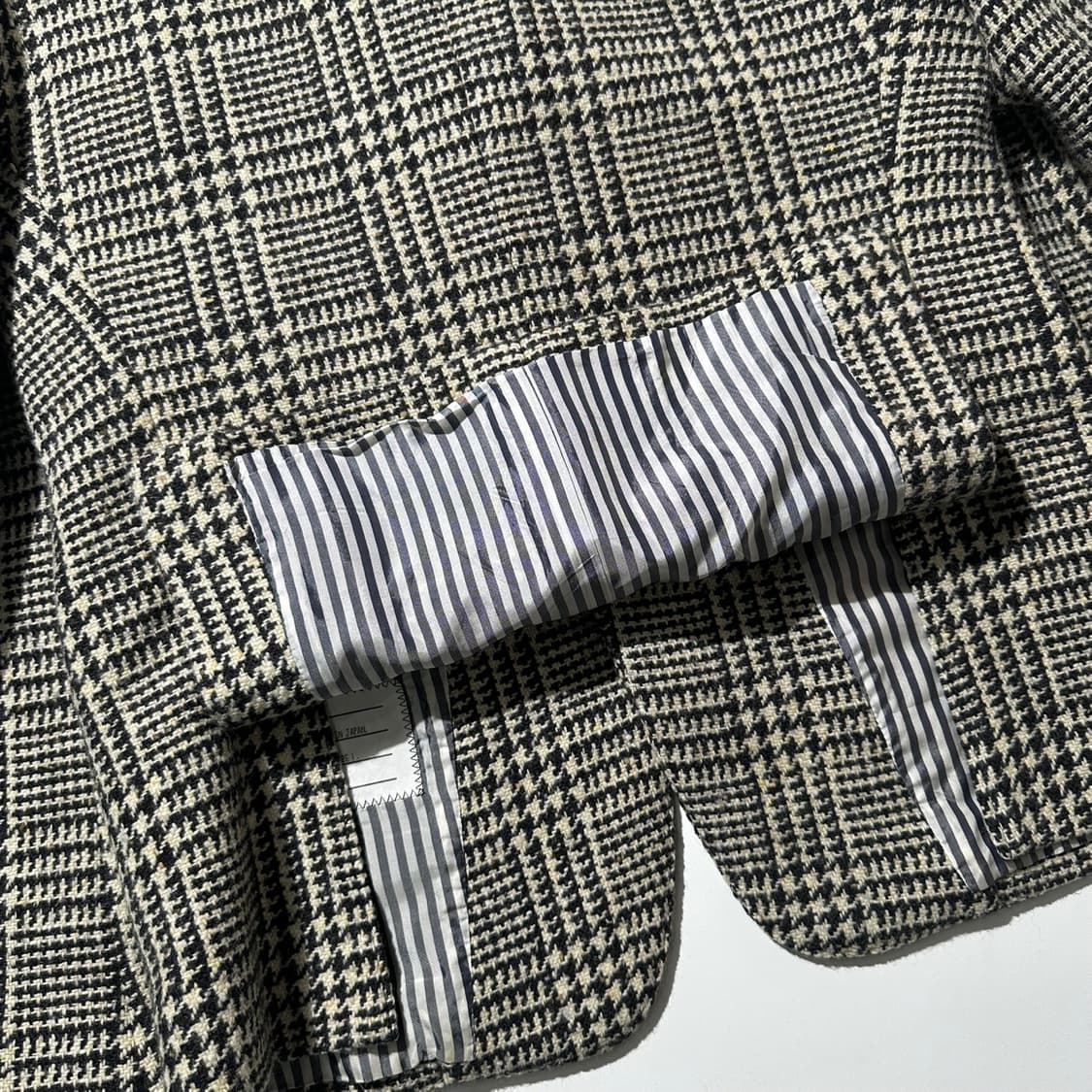 톰브라운 울 글렌체크 싱글 3B 블레이저 자켓 상품이미지9