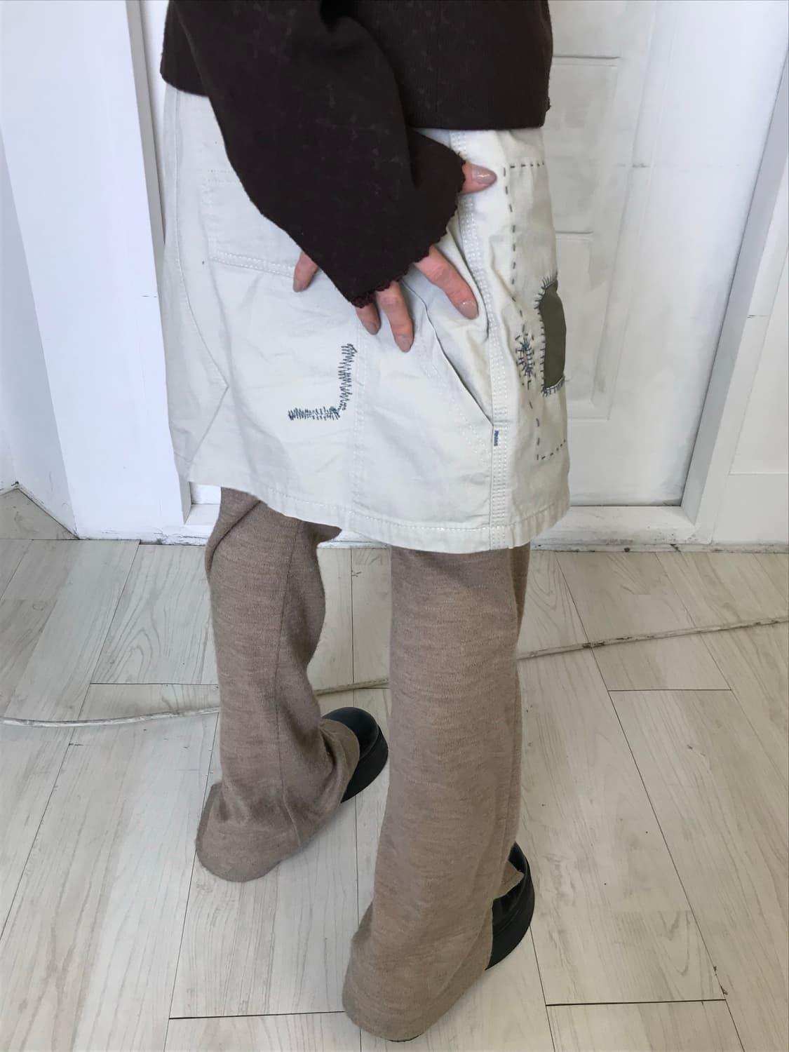 니트 레이어드 팬츠 상품이미지3