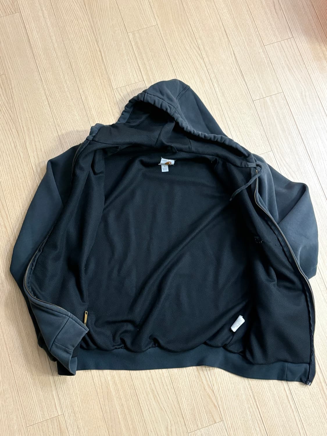 칼하트 후드집업 차콜 S 상품이미지2