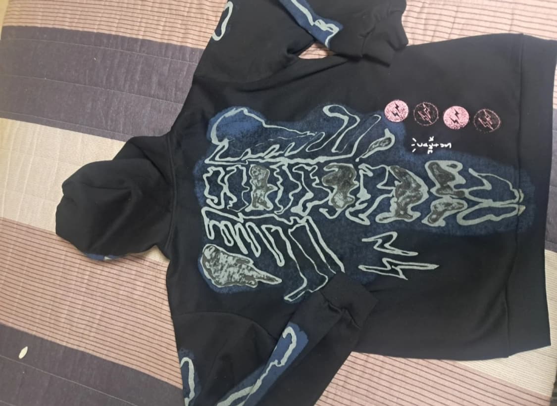 트래비스 스캇 캑터스 잭 × 프라그먼트 스켈레톤 그래피티 풀 집업XL 상품이미지4