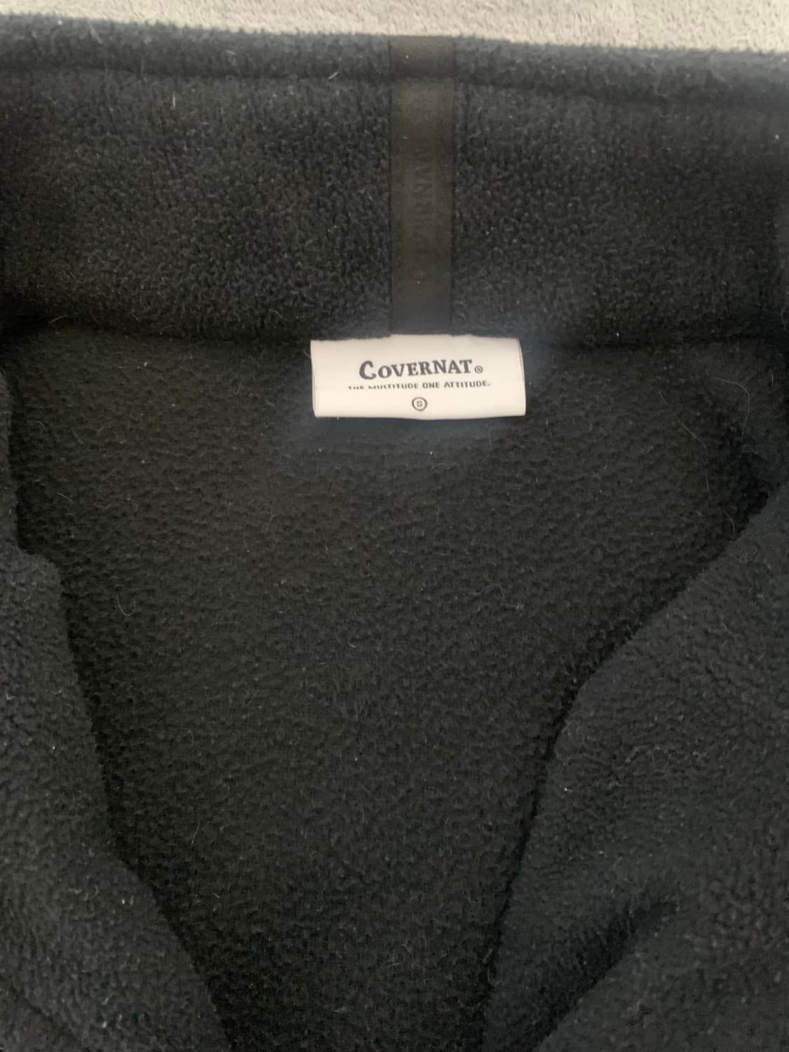 커버낫 플리스 집업 블랙 S 상품이미지4