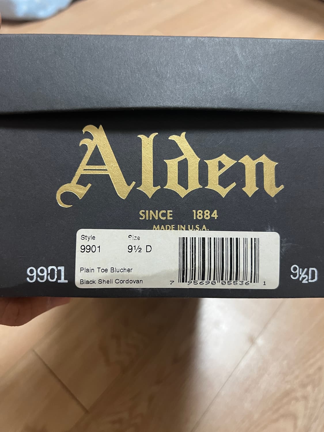 알든 9901 코도반 더비슈즈 9.5D 275사이즈 상품이미지9