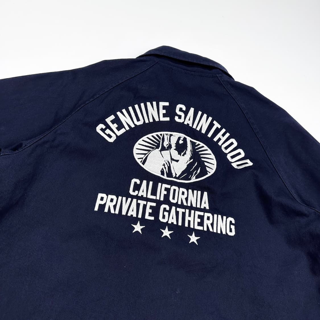 세인트페인 미카엘 네이비 코튼 코치자켓 (M) 상품이미지3