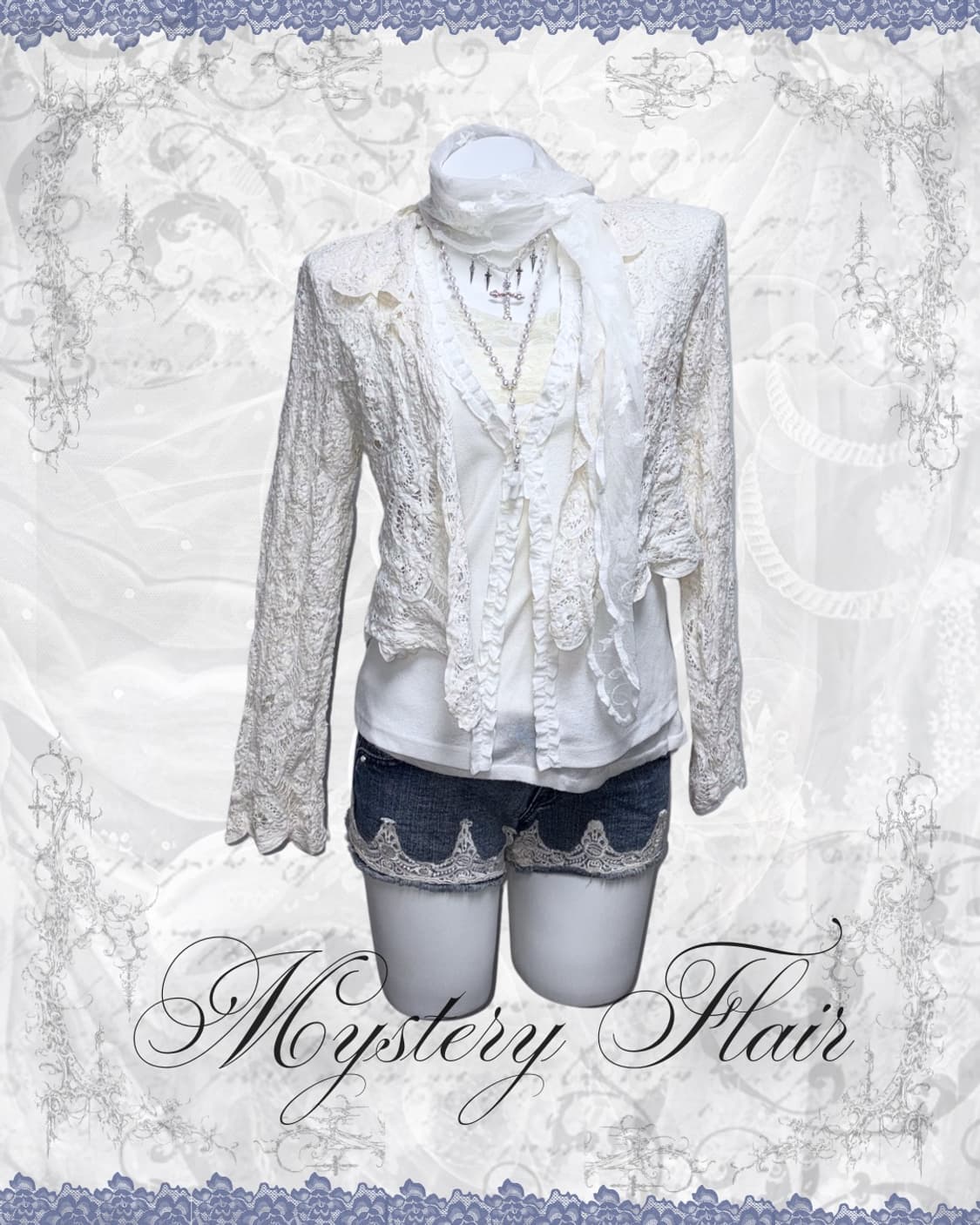 데일리 앤젤페어리 코디세트 6pcs 레이스 머플러 상품이미지2