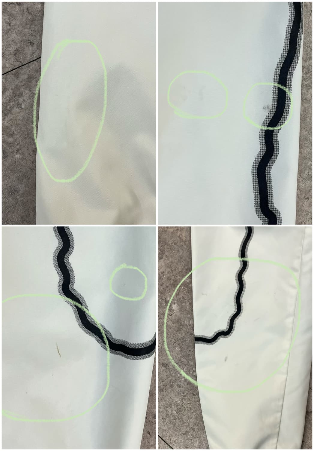 에비수 블루종 자켓 화이트 100(L)  #csz3756 상품이미지9