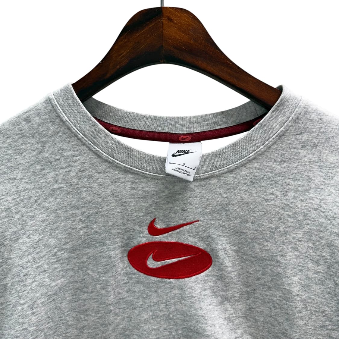 [L] 나이키 그레이 레드로고 맨투맨 상품이미지5