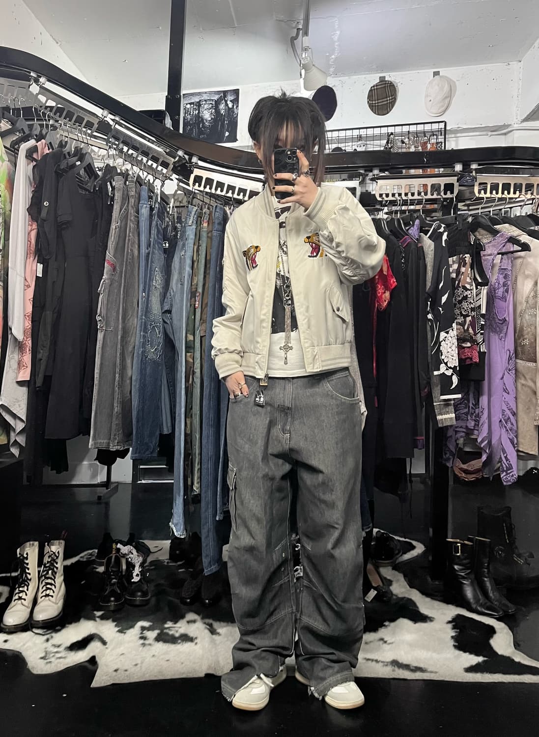 호랑이 자수 스카잔 상품이미지1