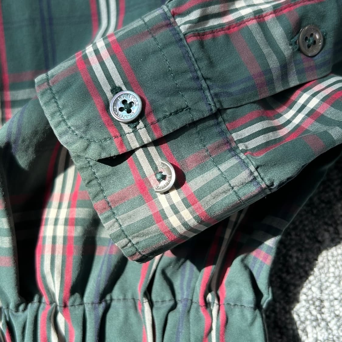 빈폴 체크 패턴 크롭 셔츠 상품이미지7