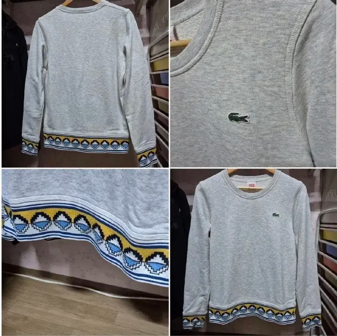 라코스테 3 면 한정 레어 맨투맨 남여공용 예~쁨 상품이미지3