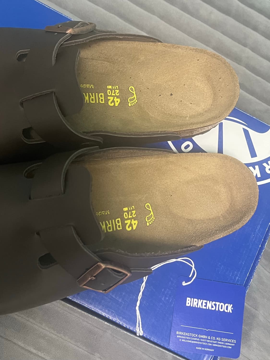 버켄스탁 보스턴 42 다크브라운 270 상품이미지2