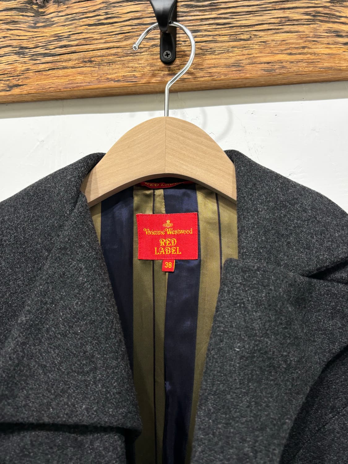 Vivienne Westwood 비비안웨스트우드 레드라벨 차콜 울 코트  상품이미지6