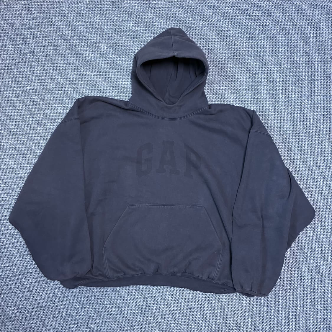 [XL] 칸예 이지갭 도브 후드 워시드 블랙 상품이미지1