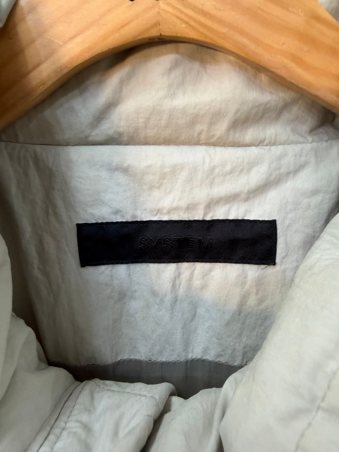 정품) 시스템옴므 한섬 22ss 나일론 구스패딩 105 상품이미지6