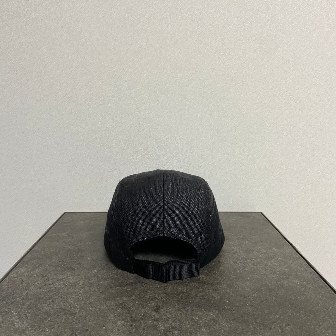 슈프림 우븐 사이드 로고 블랙 캠프캡 모자 상품이미지4