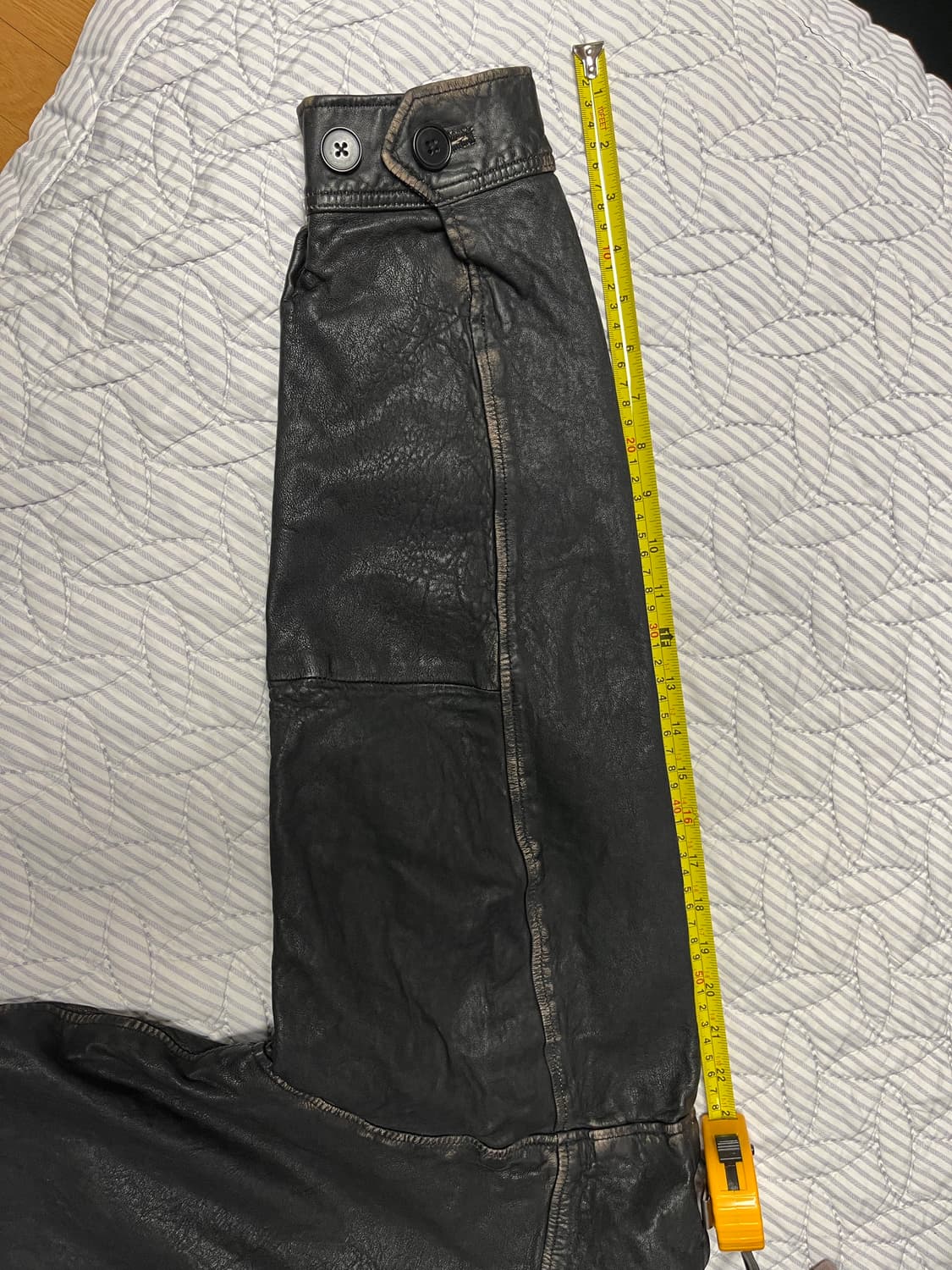 빔즈 워시드 레더 자켓 L 상품이미지6