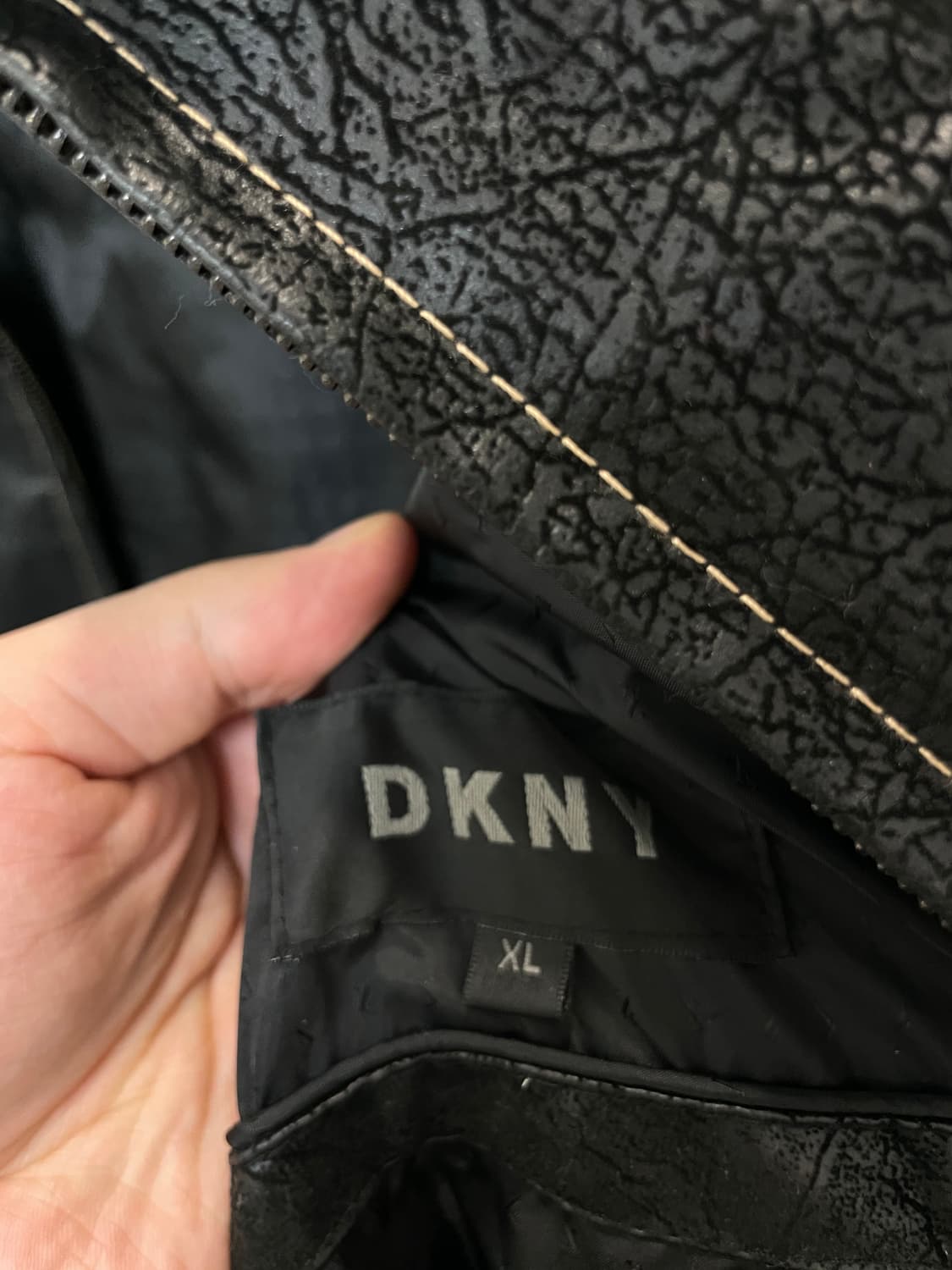 (XL) DKNY composite peel 크랙 자켓 상품이미지8