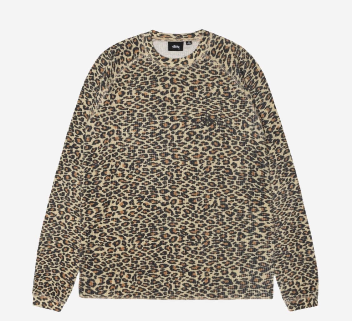 XL) 스투시 베이직 써멀 레오파드 롱슬리브  상품이미지1