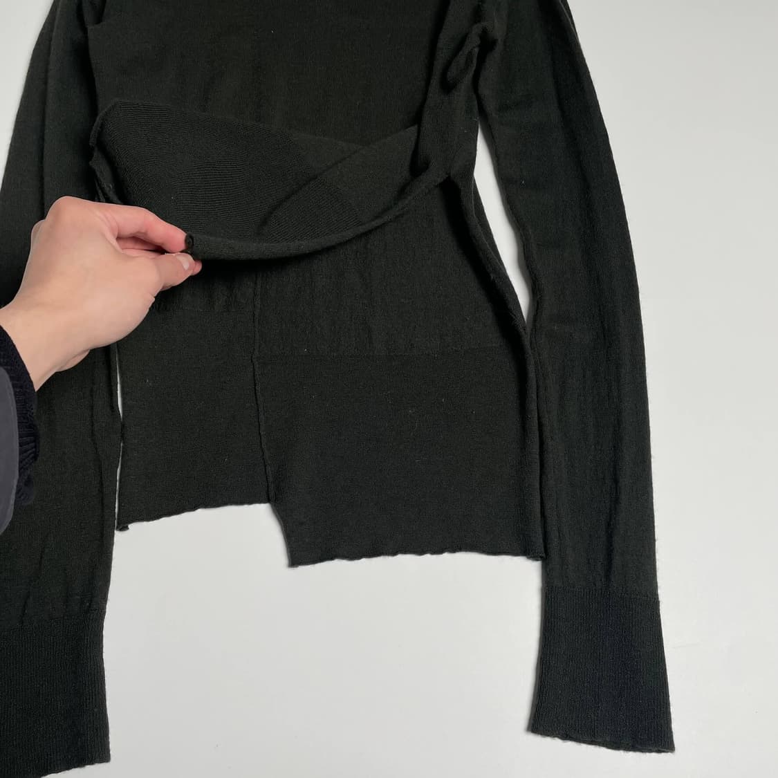 Pour deux 언밸런스 컷 니트 상품이미지5