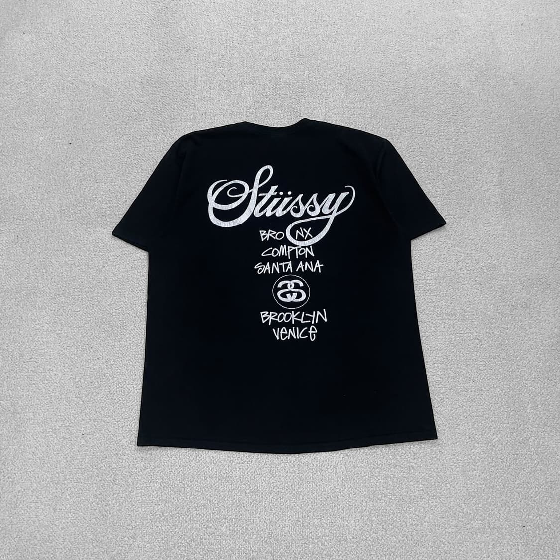 스투시 Stussy 월드투어 반팔 티셔츠 블랙 상품이미지2