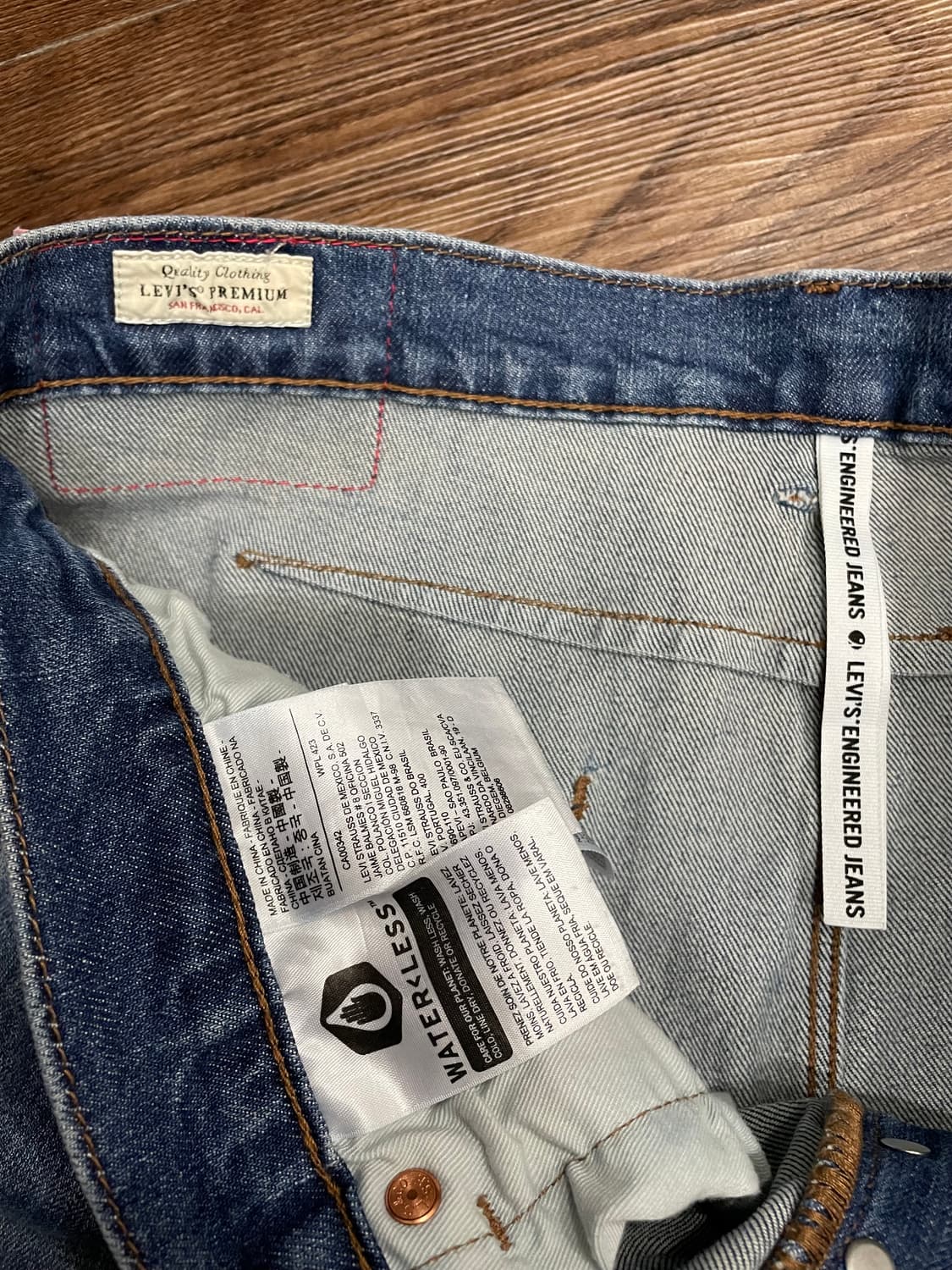 리바이스 엔지니어드진 LEJ 502 레귤러 테이퍼드 프리미엄진 상품이미지8